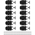 Miniatyrbild 5 av 5: Trycklås, Push To Open Lås med Automatisk Pop-up Funktion, Skåplås, Trycklås för Skåp, Låda, 12-pack svart