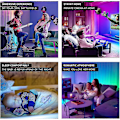 Miniatyrbild 3 av 4: 15m Bluetooth LED-strip 5050 RGB Sovrum Flerfärgad Flexibel Ljusremsa, Styrs Via Smartphone-App