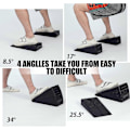 Miniatyrbild 4 av 5: Squat Wedge Block Justerbar Halkfri Squat Ramp Marklyft Wedge Vadsträckare Lutande Bräda För Squat Och Marklyft