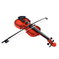 Miniatyrbild 2 av 3: Fashion emuleringsgitarr hög musikleksak minifiolin (slumpmässig färg)