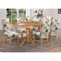 Miniatyrbild 2 av 5: 4-pack Julstolsöverdrag, Stretchbar Avtagbar Tvättad Matplats Flower Pattern 4