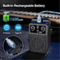 Miniatyrbild 4 av 5: Mini Elektrisk Gitarrförstärkare 5W Portabel Gitarrförstärkare Bluetooth Inbyggd 4 Effekter Uppladdningsbar Liten Gitarrförstärkare för Övning