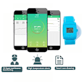 Miniatyrbild 5 av 5: Digital Intelligent Bluetooth Termometer Smart Feber Temperaturarmband LCD-skärm för Barn Vuxna (Blå)