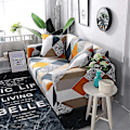 Miniatyrbild 4 av 5: Tryckt Stretch Sofföverdrag, Modernt Halkfritt 1-4 Sits Elastiskt Sofföverdrag (3 Sits Sofföverdrag: 181-230 Cm, Flerfärgad Fyrkant)