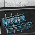 Miniatyrbild 4 av 5: Shotglas Serveringsbricka Form Shotglashållare Form för Resin 6 Hål Shotglas Bricka Resin Form för Fest Heminredning