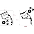 Miniatyrbild 3 av 4: Väggdekor för Strömbrytare - Sovande Katt Design - Populär Produkt