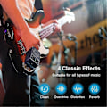Miniatyrbild 2 av 5: Mini Elektrisk Gitarrförstärkare 5W Portabel Gitarrförstärkare Bluetooth Inbyggd 4 Effekter Uppladdningsbar Liten Gitarrförstärkare för Övning