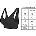 Miniatyrbild 5 av 5: Bekväm BH för damer, Klassisk dam-bystier, Push Up och utan bygel, 1-pack, 4-pack black 2XL