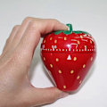Miniatyrbild 3 av 5: FCSHFC Kreativ Timer Söt Liten Väckarklocka Pomodoro Jordgubbstimers Student Tidshantering Minimekanisk Barn Timer (Färg : Röd A)