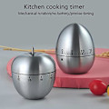 Miniatyrbild 2 av 5: Kreativ Köksklocka Mekanisk Timer Äpple Ägg Typ Timers 60 Minuter Studentstudie Matlagning Bakning Påminnelse (Färg : Silver)