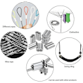 Miniatyrbild 5 av 5: Betterlifefg-aluminium Kabelhylsa 100 st Aluminium Krymphylsor Loop Krymp Kabelklämma Hylsor I Dubbla Krymp Loop Klämmor Med Hylsor För Stål Ca