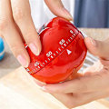 Miniatyrbild 4 av 5: FCSHFC Kreativ Timer Söt Liten Väckarklocka Pomodoro Jordgubbstimers Student Tidshantering Minimekanisk Barn Timer (Färg : Röd)