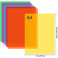 Miniatyrbild 3 av 5: A4 Färg Bokmärkesguide Ark 6 Färger Dyslexi Lässtöd Färgöverlägg Färgat Överlägg Läsningsspårningslinjal Guidad Läsningsremsa Lässtöd fo
