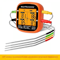 Miniatyrbild 4 av 5: Trådlös Kötttermometer för Grillning Rökugn APP Digital Termometer med Fyra Prober Smart B
