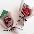 Miniatyrbild 3 av 4: Linnepapper för blomsterarrangemang, blomsterbukettinslagning, 50 cm x 4,5 meter (c)