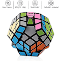 Miniatyrbild 3 av 5: shengshou megaminx speed cube 3x3 dodekaeder hexagon pussel leksak svart