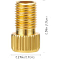 Miniatyrbild 3 av 5: 4 st Presta till Schrader Cykelventiladapter, Aluminiumlegering Adapter Konverter Cykelventil