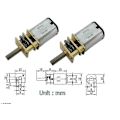 Miniatyrbild 2 av 4: Växelmotor, Ga12-n20 DC 12v 300rpm Miniatyr Växelmotor Med Metallväxellåda Miniatyr Växellåda Motor För RC Bil Robot Modell DIY Motor