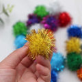 Miniatyrbild 3 av 5: Blandade Färgade Glitterbollar för Katter, Min Katts Favoritleksak 100 pack