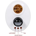 Miniatyrbild 3 av 5: E27 110-250V Rörelsesensor Sockel Lamphållare Plast Ljus Människokroppsinduktion Automatisk IR Infraröd Justerbar Auto På Av Nattljuskontroll för Hem