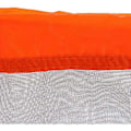 Miniatyrbild 5 av 5: 2 st Mesh Dragsko Förvaringsväska Nylon Glidande Återanvändbar Packpåse Meshväska för Leksaker Mat Resor Vandring Camping (M Orange)