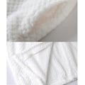 Miniatyrbild 4 av 5: Dam Zip Fleece Våfflad Lång Morgonrock Fluffig Handduksbadrock Sovplagg Dark grey M