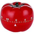 Miniatyrbild 1 av 5: FCSHFC Kreativ Timer Söt Liten Väckarklocka Pomodoro Jordgubbstimers Student Tidshantering Minimekanisk Barn Timer (Färg : Röd)