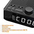 Miniatyrbild 4 av 5: DAB-A5 LED-Display Sängbords DAB/FM Klockradio med Bluetooth-Högtalare, EU Version