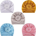 Miniatyrbild 1 av 5: Turban Baby Pannband, Nyfödd Knuthuva, Sjukhusmössa för 3-24 Månader, Spädbarn Flickor Pojkar Mjukt Bomulls Elastiskt Pannband (5-pack), flerfärgad, m