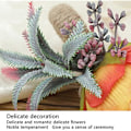 Miniatyrbild 5 av 5: Simulerings Rosblomma Servettringar Exklusiv Matsal Handgjord Hamparep Bröllopsfest Dekor (Storlek: Vinröd set om 4) Fog blue set of 4