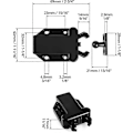 Miniatyrbild 4 av 5: Trycklås, Push To Open Lås med Automatisk Pop-up Funktion, Skåplås, Trycklås för Skåp, Låda, 12-pack svart