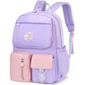 Miniatyrbild 1 av 5: Skolväska Ryggsäck för Flickor Pojkar Stor Kapacitet Grundskola Mellanstadium Högstadie Ryggsäck Barn Casual Daypack för Tonårsflickor Pojkar (Blå) Purple