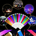 Miniatyrbild 2 av 2: 15 färgers supercoola performance props LED blinkande glow sticks för konsertfest