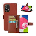 Miniatyrbild 5 av 5: Flip Stand Leather Wallet Case For Samsung Galaxy A52s Brown
