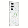 Miniatyrbild 2 av 3: Samsung Galaxy S24 Ultra Mobilskal Magnet - Blommor Vit