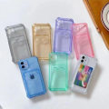 Miniatyrbild 6 av 6: iPhone 11 TPU Shockproof Protective Wallet Case Pink