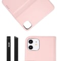 Miniatyrbild 5 av 7: RV Plånboksfodral Genuint Läder - iPhone 12 Mini - Rosa