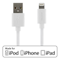 Miniatyrbild 1 av 2: Deltaco USB-A till Lightning MFi 50 cm - Vit