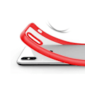 Miniatyrbild 4 av 8: iPhone XS Max Transparent Shockproof With TPU Edge Case Red