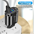 Miniatyrbild 2 av 3: SiGN Snabbladdare USB-C & 3xUSB-A, PD & Q.C 3.0, 36W - Vit