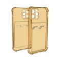 Miniatyrbild 1 av 2: iPhone 11 Pro TPU Shockproof Protective Wallet Case Yellow
