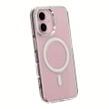 Miniatyrbild 4 av 4: Rvelon American disc MagSafe Magnetic Case For iPhone 16 Clear