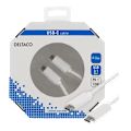 Miniatyrbild 1 av 3: Deltaco USB-kabel USB-C till USB-C 2A, 0,5 m - Vit