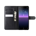 Miniatyrbild 3 av 4: Flip Stand Leather Wallet Case For Sony Xperia 10 III Black