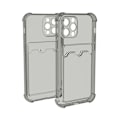 Miniatyrbild 1 av 2: iPhone 12 Pro Max TPU Shockproof Protective Wallet Case Black