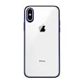 Miniatyrbild 1 av 8: iPhone X/XS Transparent Shockproof With TPU Edge Case Blue