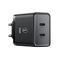 Miniatyrbild 1 av 7: SiGN Dual USB-C PD Laddare 40W - Svart