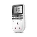 230V 13A Timer Switch Socket Elektronisk Digital UK Plug-in Programmerbar 7 Dagars 12/24 Timmars Timer Socket