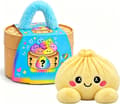9,9 cm Mystery Rainbow Dumpling Plyschdocka Squishy i bambuånglåda (gul) Yellow 3.9in