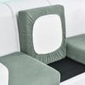 3 st soffkuddfodral Högstretch individuellt sittkuddfodral Sofföverdrag Soffkuddfodral Green